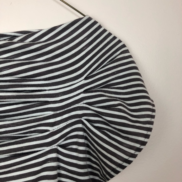 Delletta | Stripped Boat Neck Blouse - Picture 6 of 7